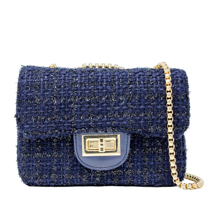 Tiny Treats and ZOMI GEMS - Wholesale Crossbody Bag - Kids - Classic Large Tweed Handbag