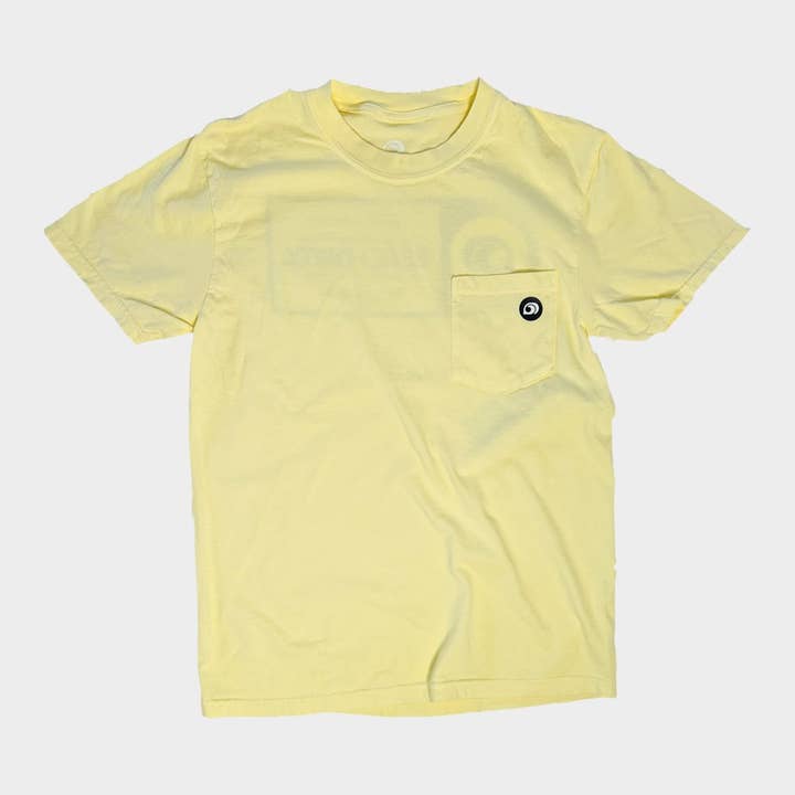 ESTABLISHED POCKET TEE - BANANA for wholesale by BeachDirty