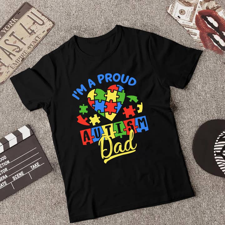 I'm A Proud Autism Dad Shirt, Proud Autism Dad Gift for wholesale by EagleAceApparel