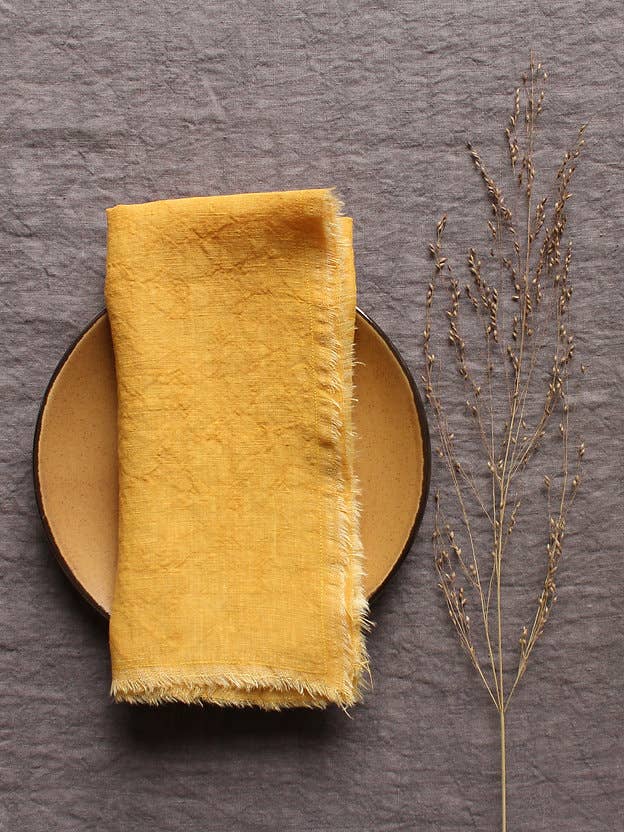 Giardino Segreto - Wholesale Dinner & Cloth Napkin - TORN Pure Linen Napkin5