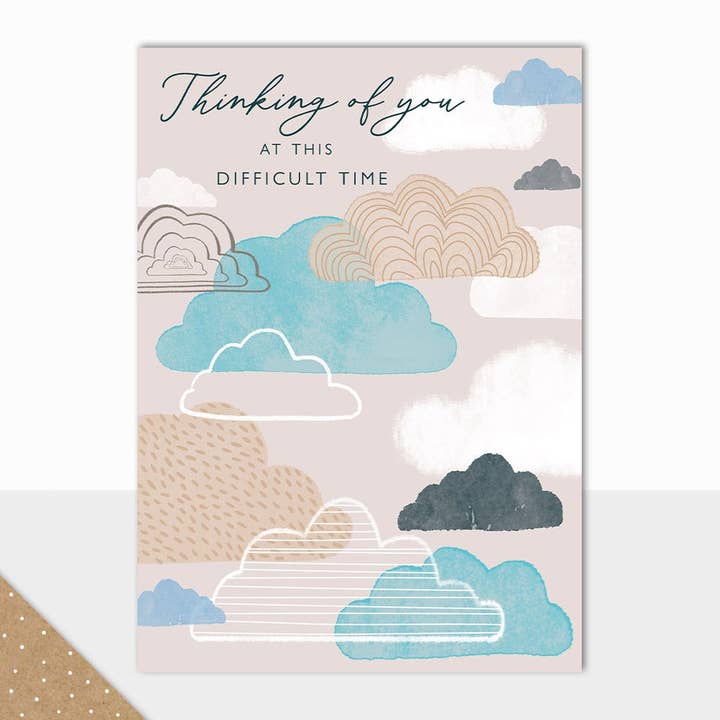 Eden - In Gedanken bei dir in dieser schweren Zeit (Wolken) für den Großhandel von Laura Darrington Design Ltd