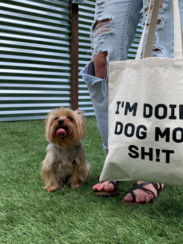 I'm Doing Dog Mom Sh!t Tote Bag for wholesale by BARK JAX