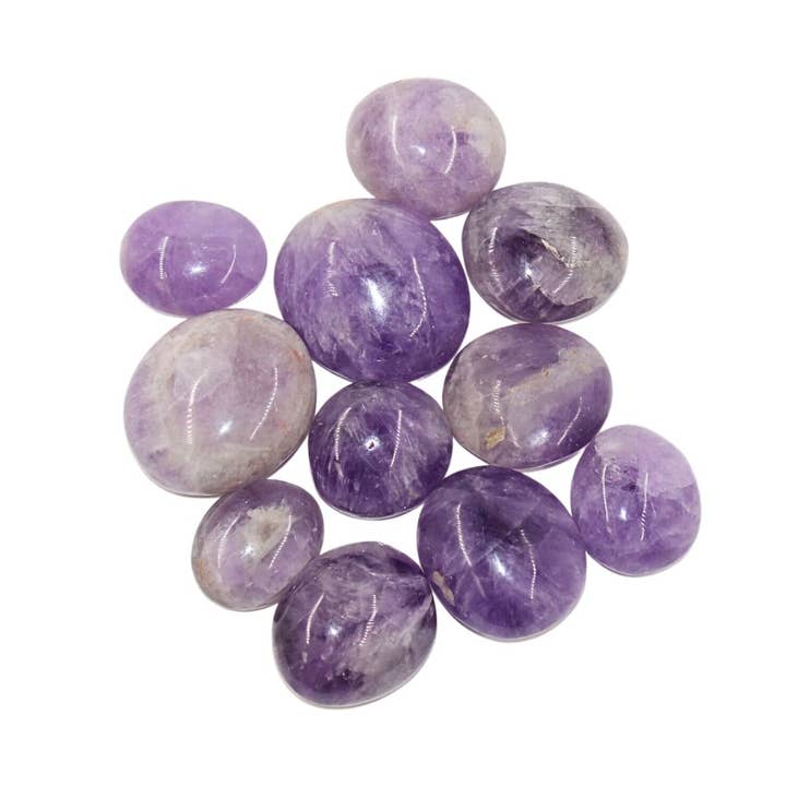 Earths Elements Wholesale - Wholesale Spiritual Stone/Crystal - Palm Stones -Amethyst, 2lb