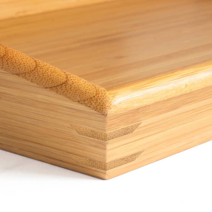 Totally Bamboo - Wholesale Serving Tray - Bamboo Butler's Serving Tray with Handles, 23" x 15"6