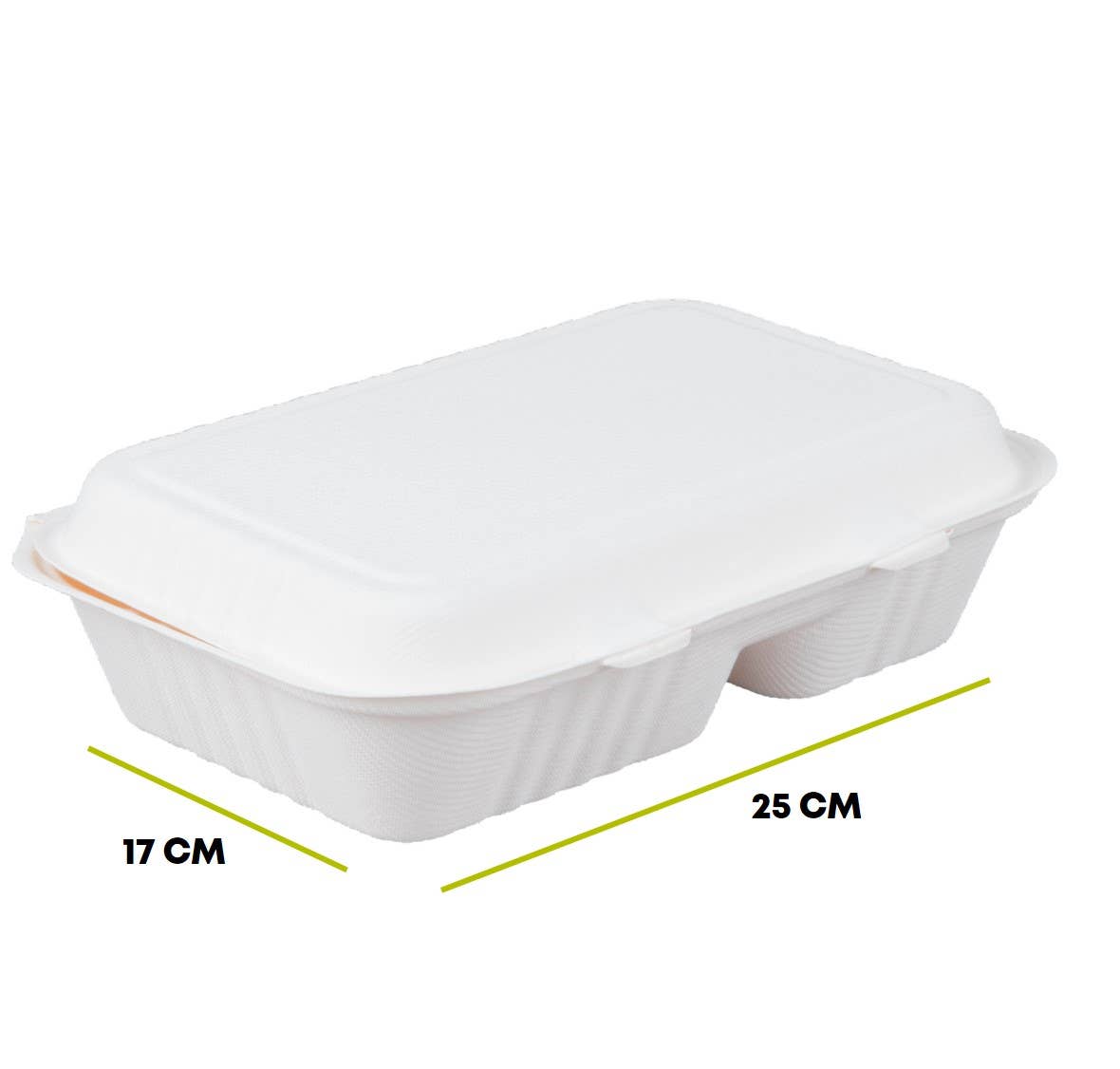 Gradisco - Wholesale Food storage container - 1200 ml two-compartment container1