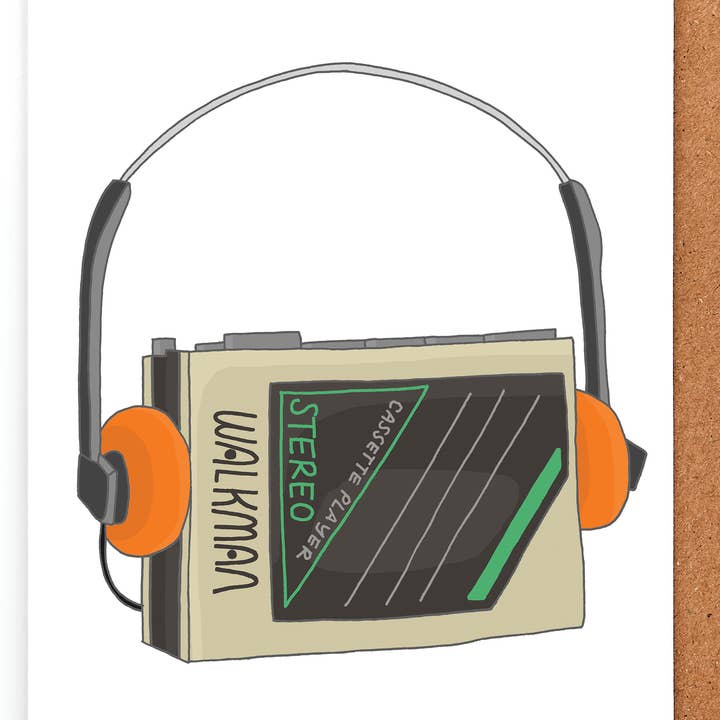 Funny Walkman Birthday Card | Old but Still Jamming for wholesale by You've Got Pen On Your Face