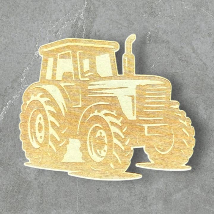 Farm Tractor Wood Magnet for wholesale by Daisy Ridge