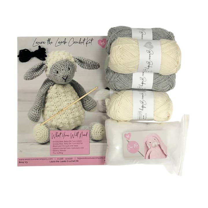 Wool Couture Company - Wholesale Knitting/Crochet Supplies - Laura the Lamb Crochet Kit5
