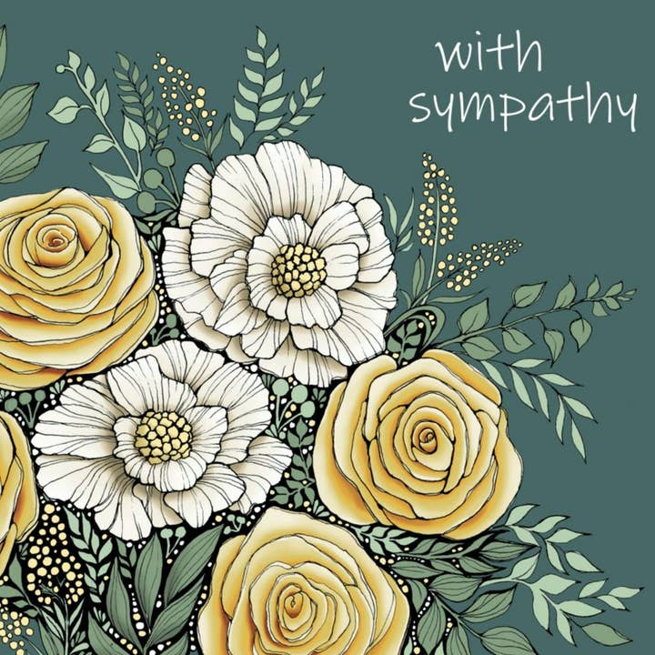 With sympathy Yellow Roses for wholesale by Alff a Bet Design
