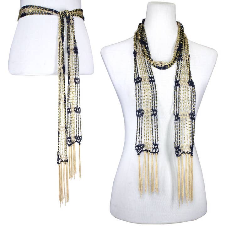 The Magic Scarf Company - Wholesale Scarf - Women's - 1755 - Shanghai Beaded Scarves/Sash97