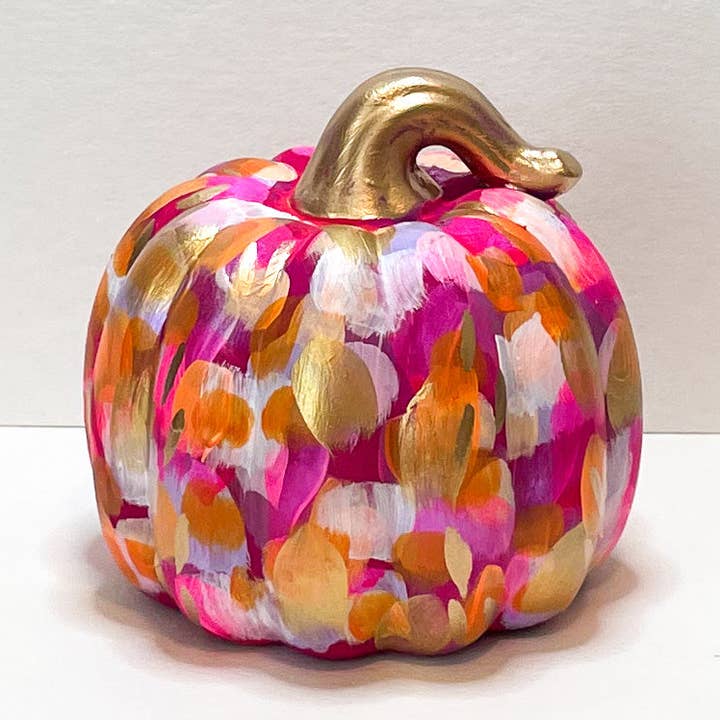 Zucca Astratta Rosa|Arte di Jessica Reynolds per la vendita all'ingrosso da parte di Jessica Reynolds Art