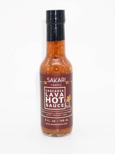 Cascadia Lava Hot Sauce for wholesale by Sakari Farms