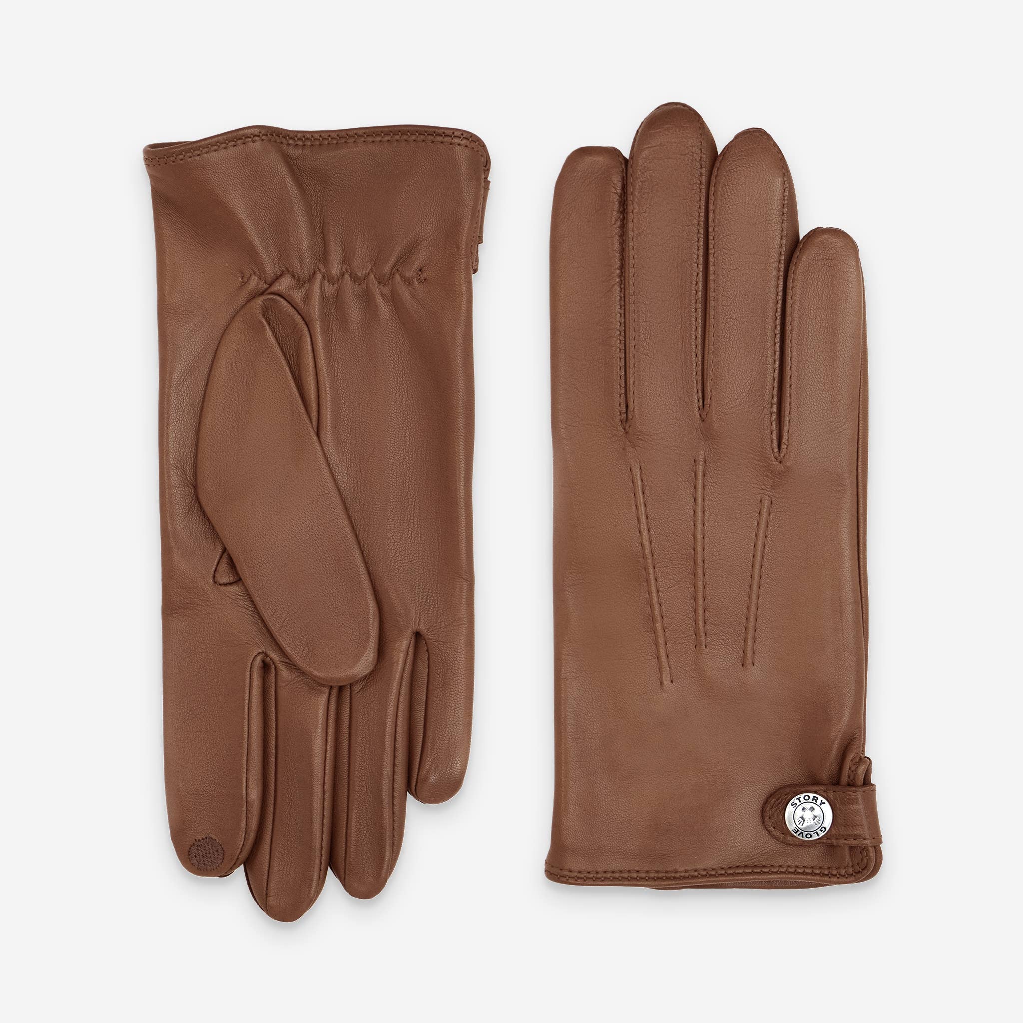 Glove Story - Wholesale Handschoenen - Heren - Heren handschoenen van lamsleer met 100% zijden voering - 22050SN0