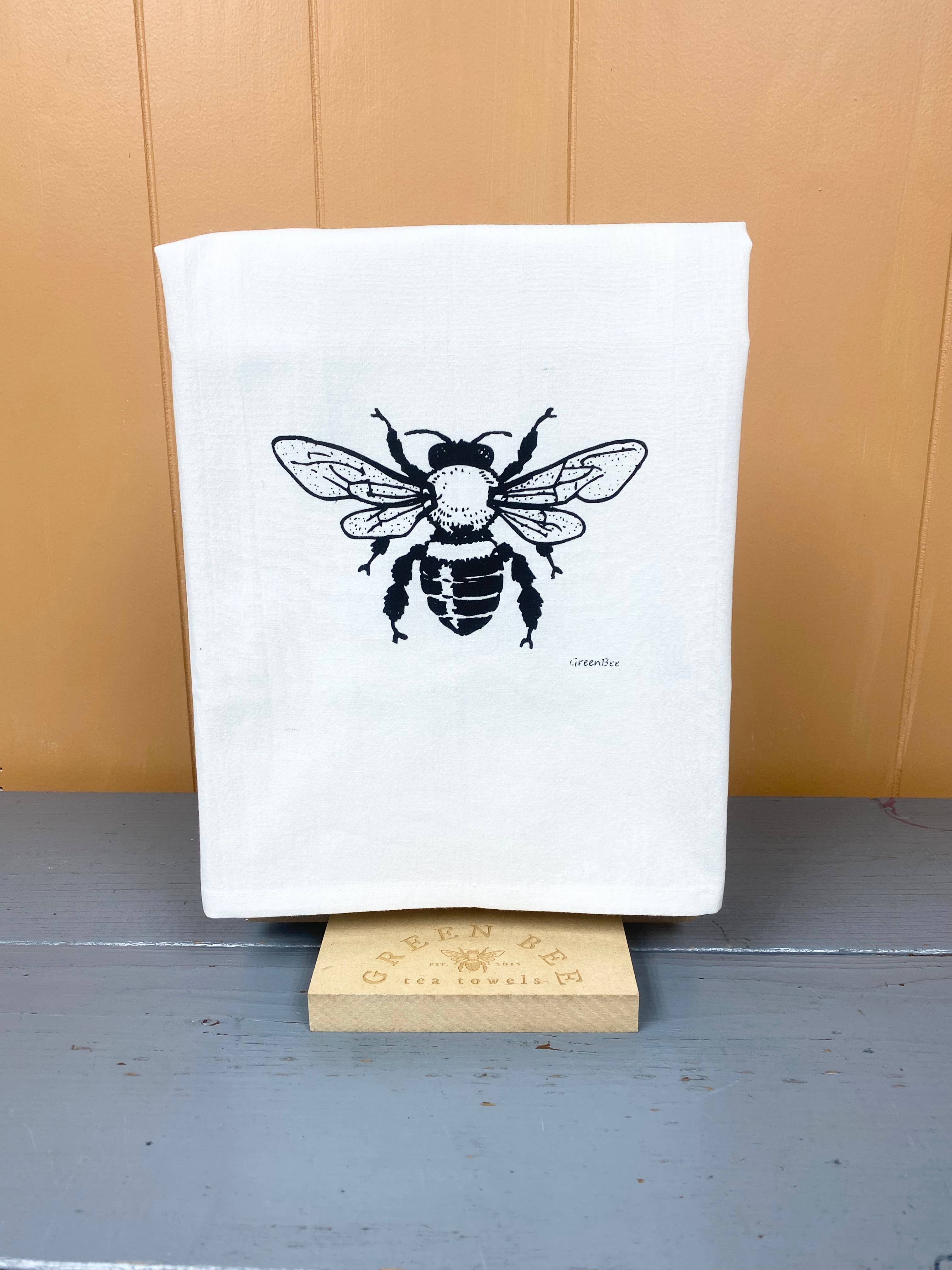 Green Bee Tea Towels - Wholesale Retailer Display - Home & Living - Info Sheet Display | Tea Towel Stand | Counter Top | POS3