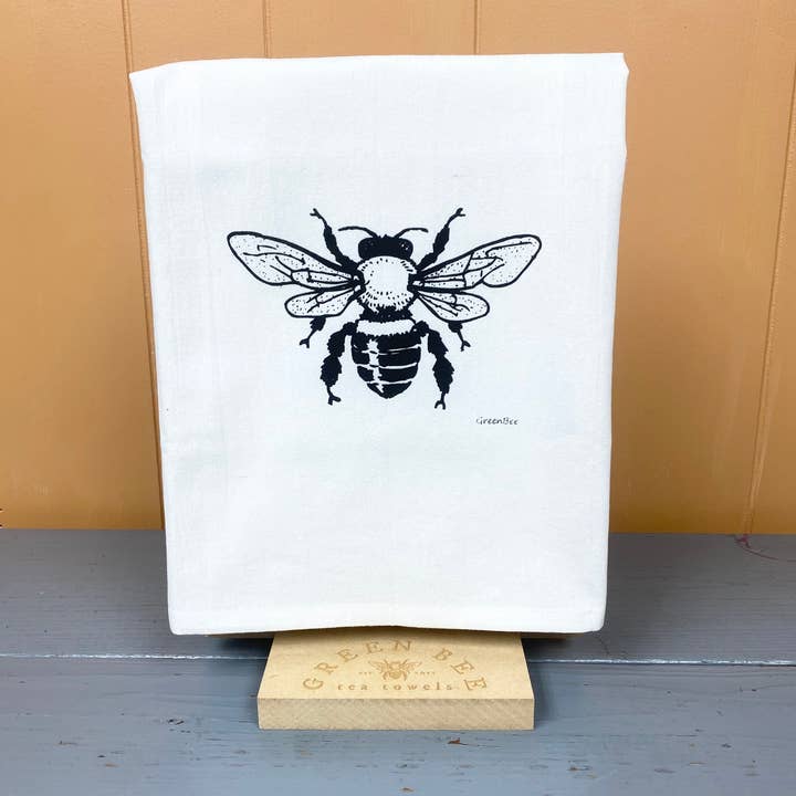 Green Bee Tea Towels - Wholesale Retailer Display - Home & Living - Info Sheet Display | Tea Towel Stand | Counter Top | POS3