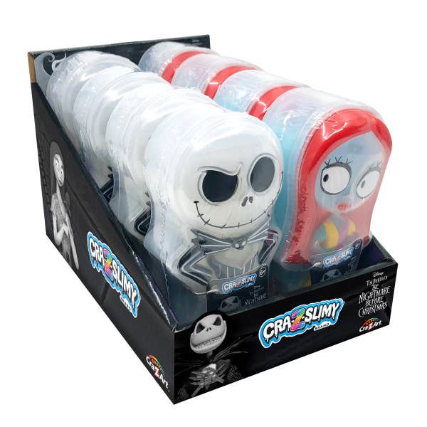 Cra-Z-Slime; Espositore di slime di Nightmare Before Christmas per la vendita all'ingrosso da parte di Cra-Z-Art