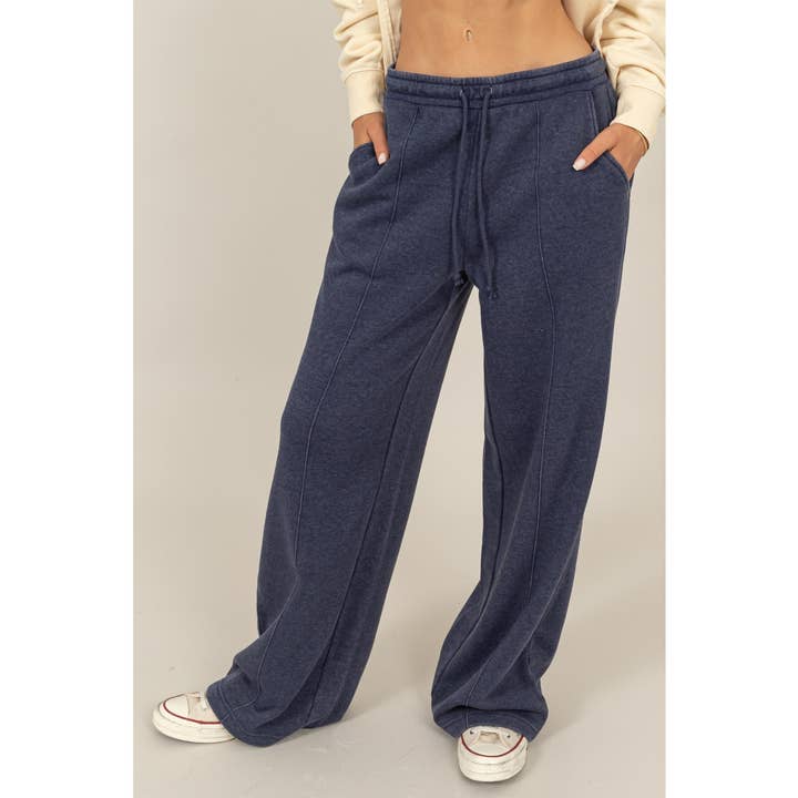 HYFVE - Wholesale Lounge Sweatpants/Joggers - Women's - DZ24E895-HIGH-WAIST DRAWSTRING PANTS