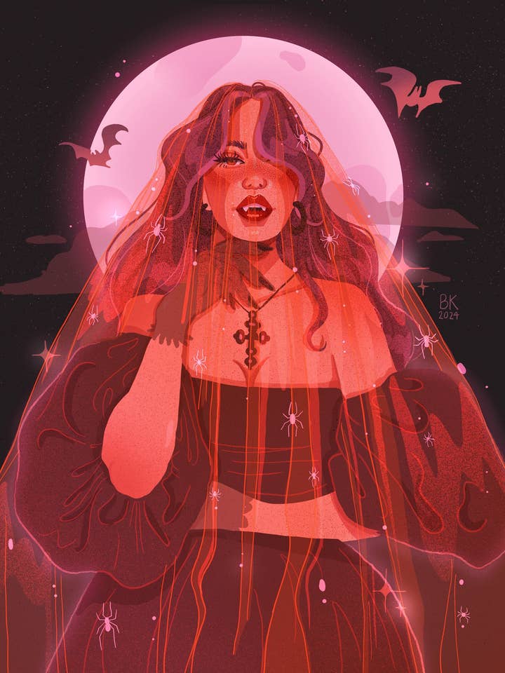 Mariée Vampire pour la vente par Brittany Keller Art