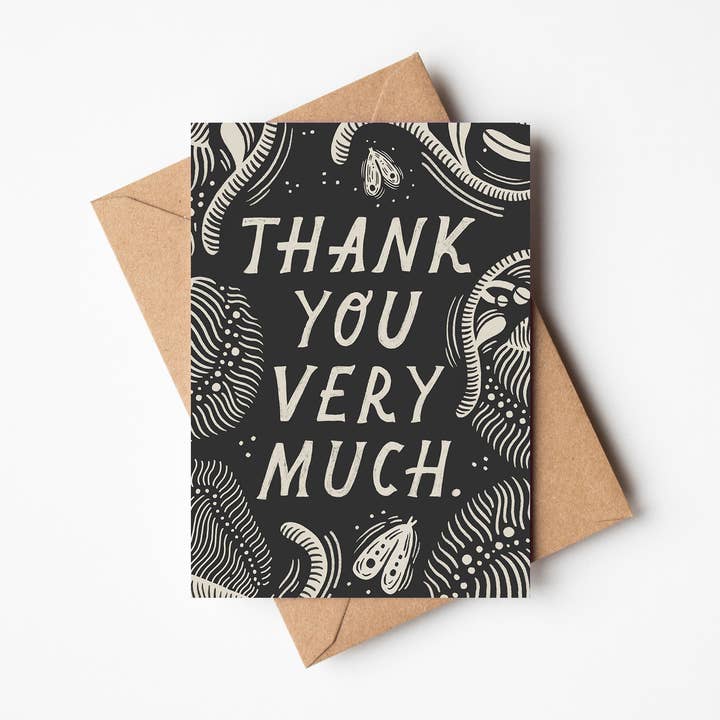 Lauren Marina - Wholesale Thank You Card - 'Thank You Very Much' Thank You Card