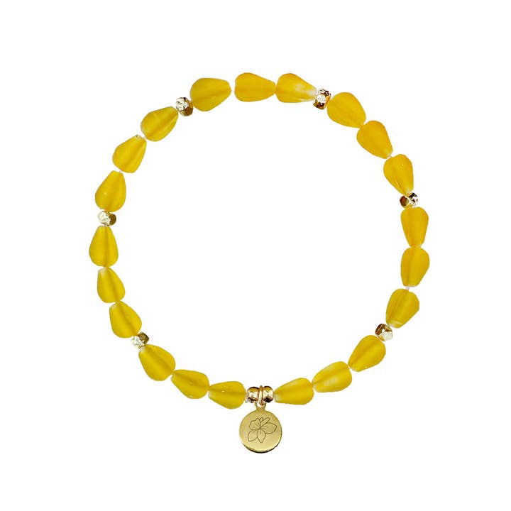 WorldFinds - Vendita all'ingrosso Bracciale con perline - Braccialetto Fiore di Nascita di Marzo2