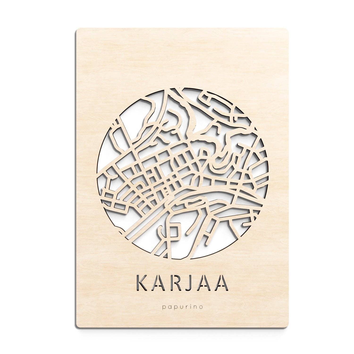 Papurino - Wholesale Postcard - Karjaa map card0