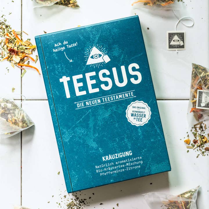 CRUCIFIXION – Organic Herbal Tea Peppermint-Lemon for wholesale by TEESUS
