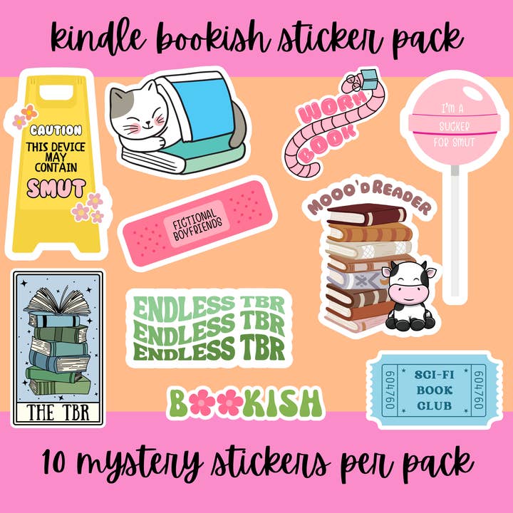 Tally Plant Club - Wholesale Sticker - Kindle Bookish Sticker Bundle Pack - 101