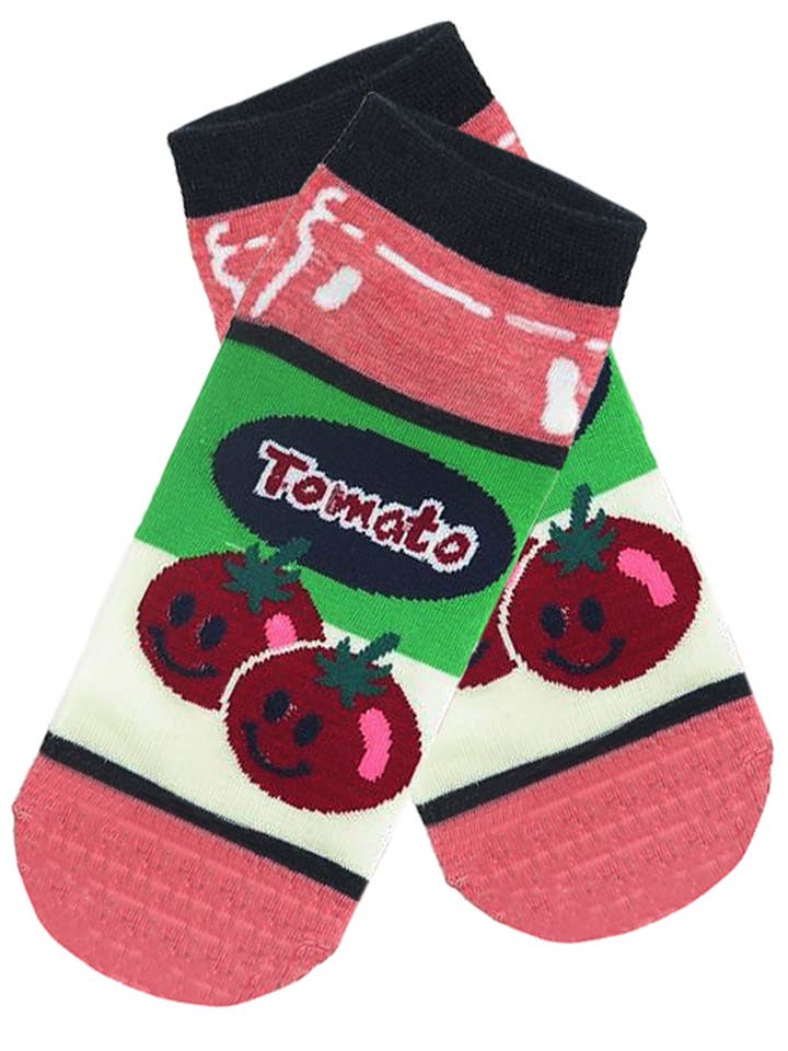 Chaussettes élastiques à coupe basse avec logo Preppy Food pour la vente par Cap Zone