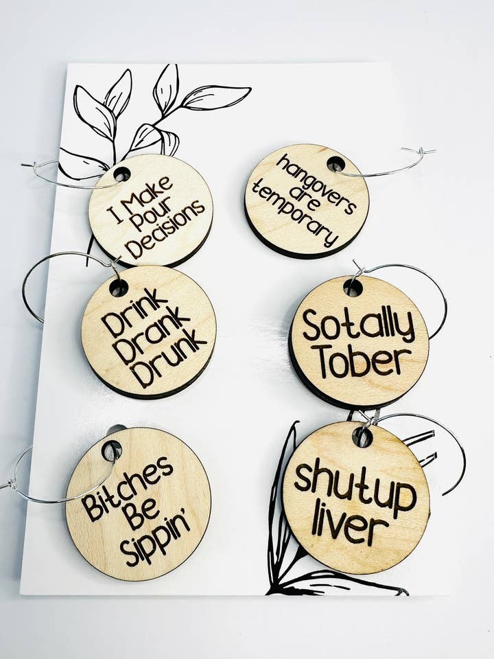 Wine Glass Charms, Wine Accessories, Party Supplies for wholesale by Falcon Ridge Designs LLC