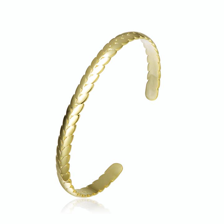 14K Gold Plated Bangle Bracelet(2245-GP) for wholesale by Rachel Glauber