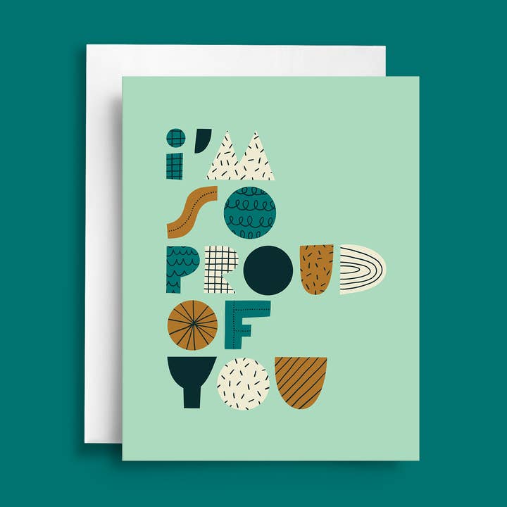 Proud of You | Tarjeta de amistad y felicitación para venta al por mayor de Natasia Makes
