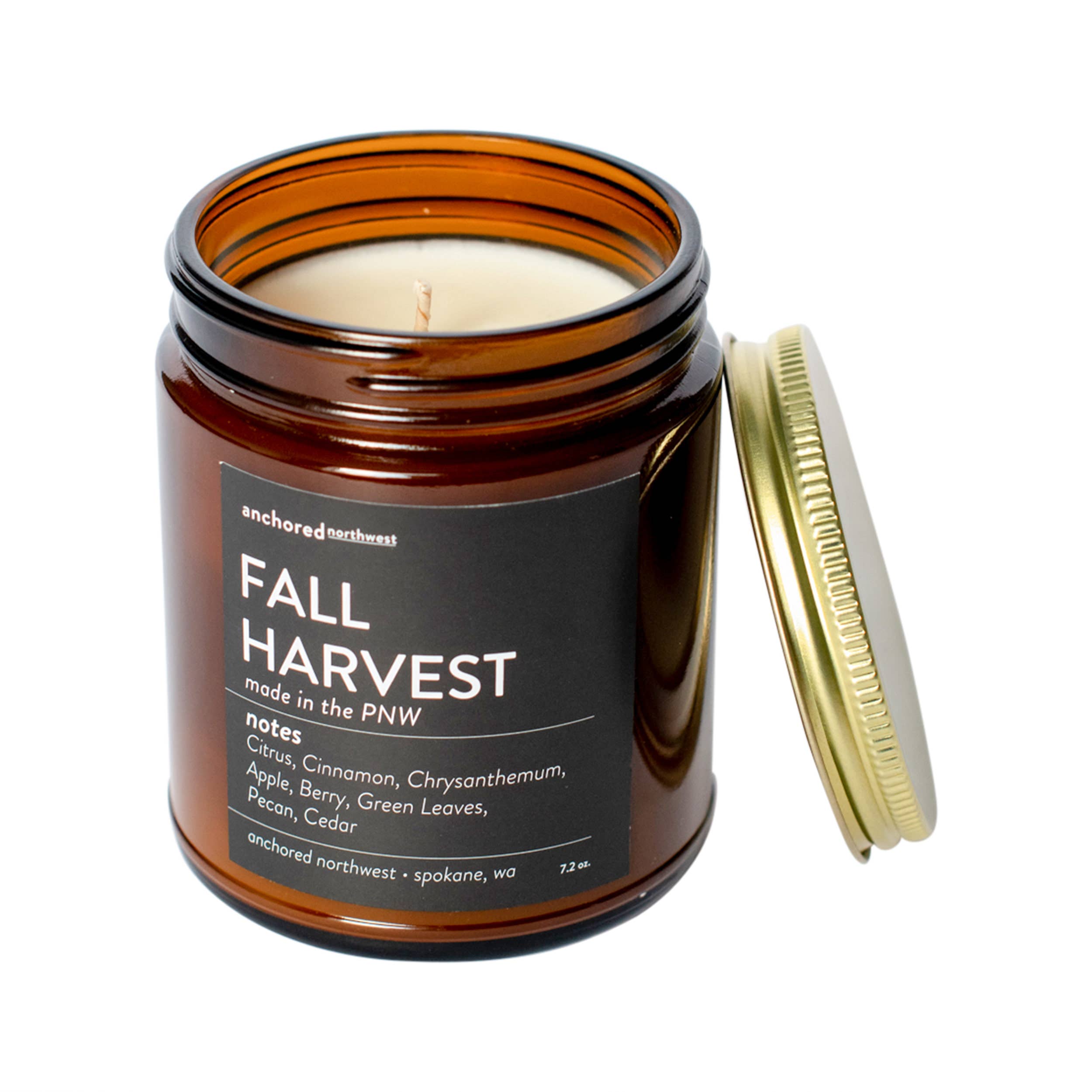 Fall Harvest Wood Wick Rustic Farmhouse Soy Candle