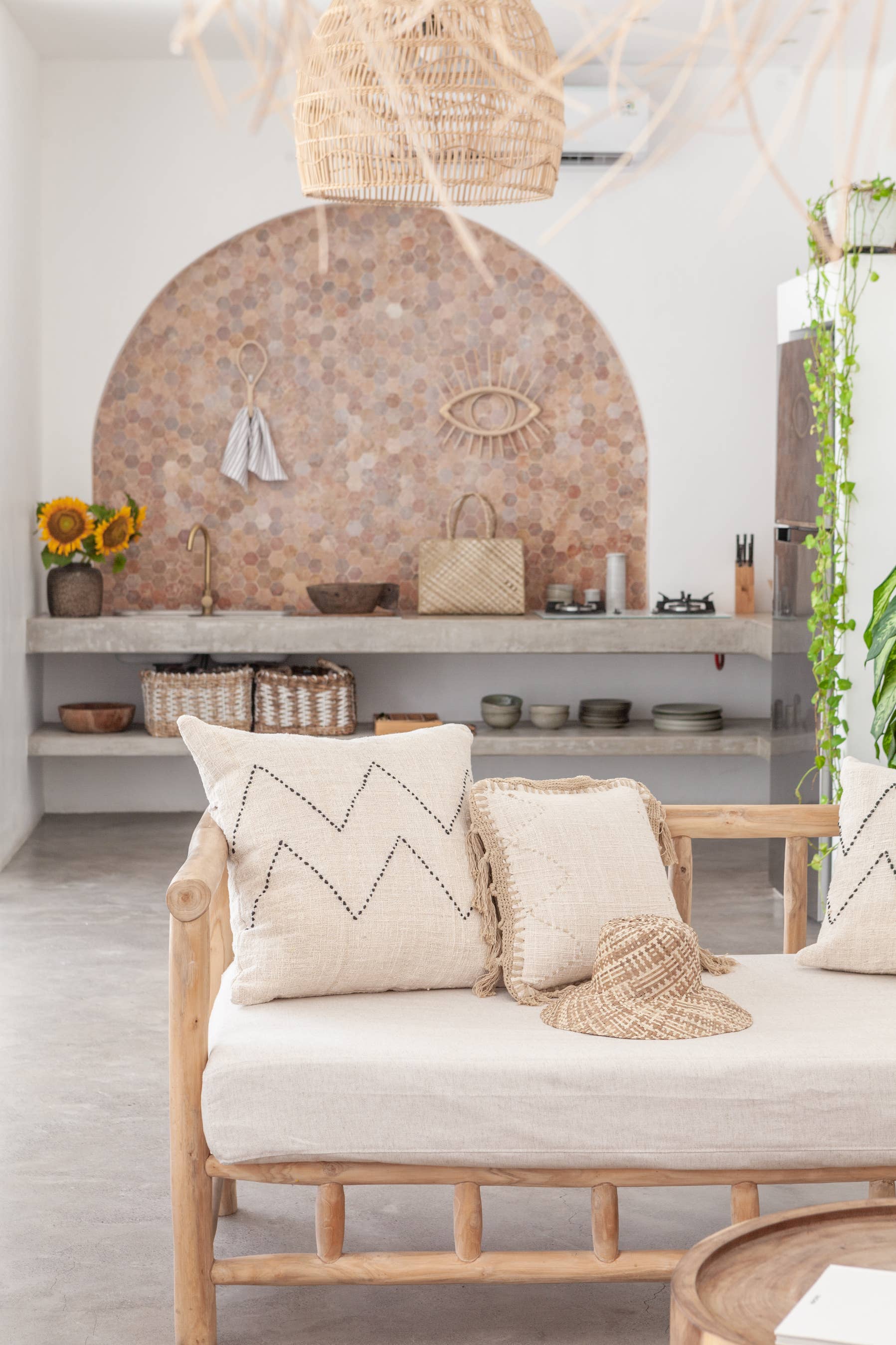 Village Thrive – wholesale Dekorativ kudde – Nya handsydd bomull kasta kudde2