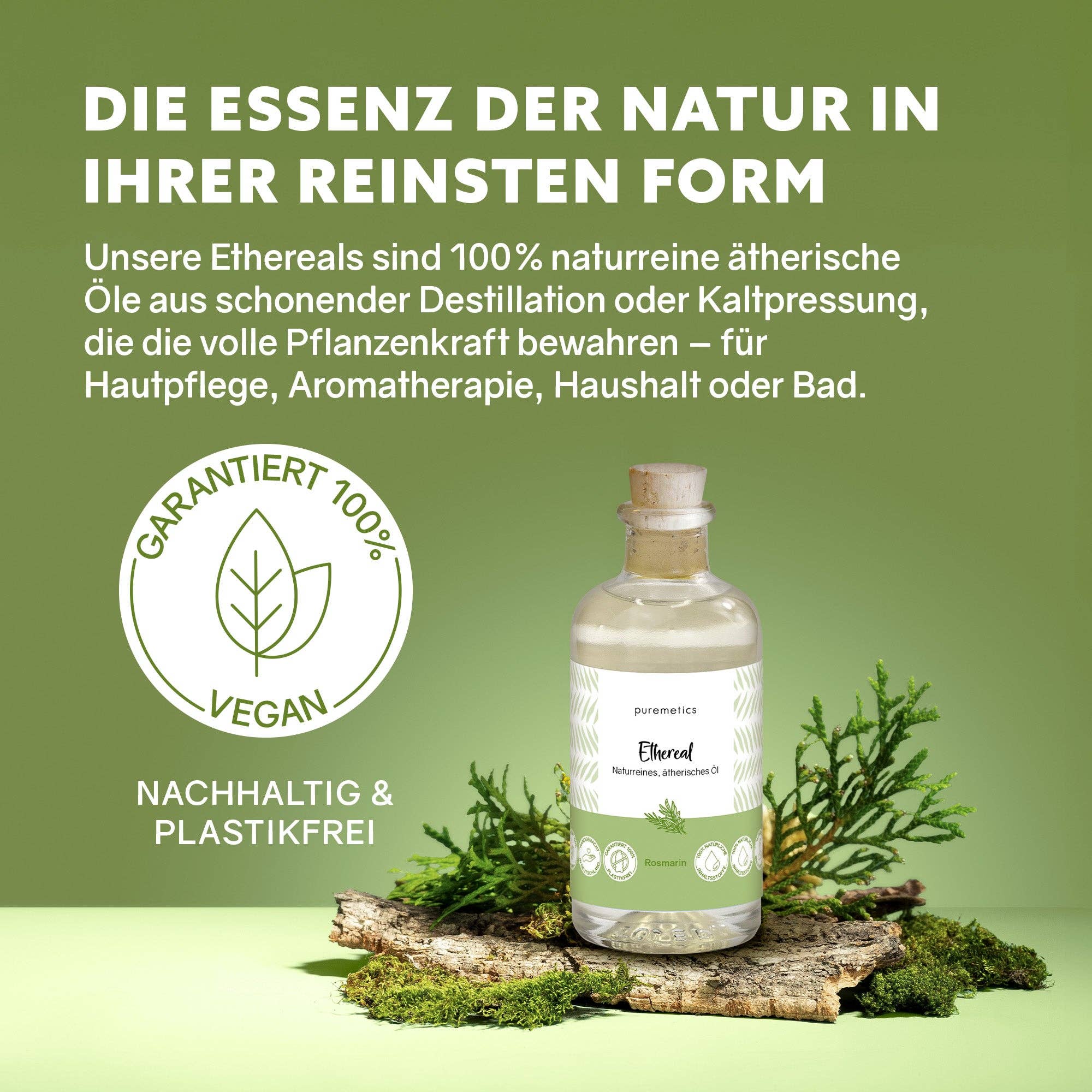 puremetics GmbH - Vendita all'ingrosso Olio essenziale - Ethereal 'Rosemary' - Olio Essenziale Naturale Puro1