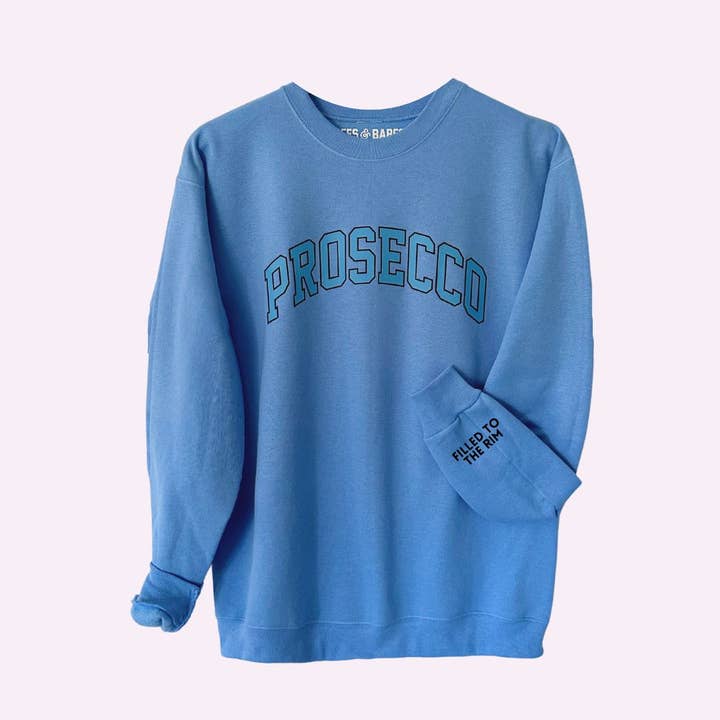 Sweat-shirt PROSECCO ♡ avec manchette personnalisable pour la vente par BFFS & BABES
