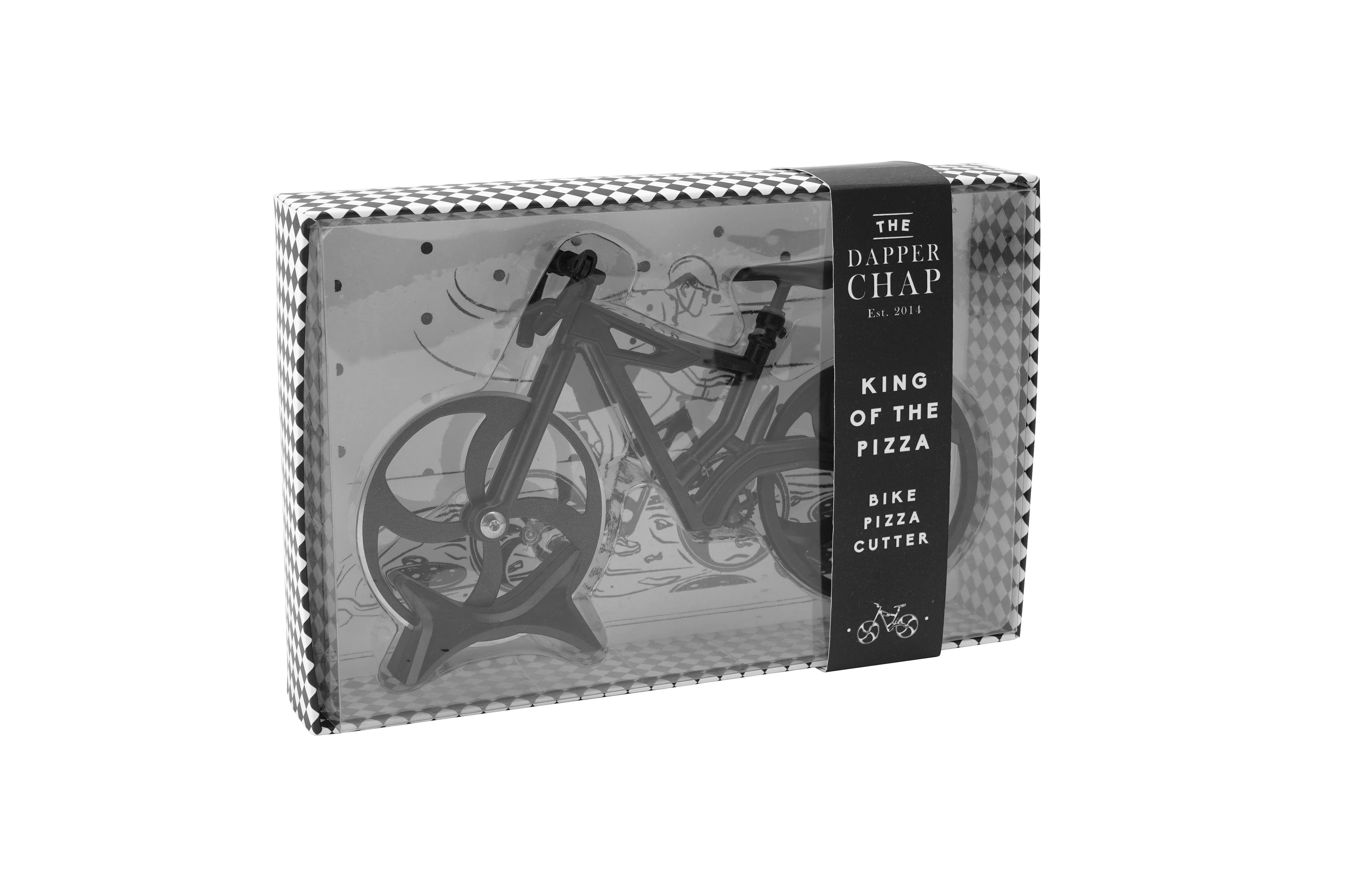 CGB Giftware - Wholesale Pizza Wheel - Dapper Chap 'King Of The Pizza' Bike Pizza Cutter2