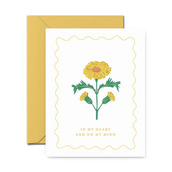 Calendula gialla: nei miei pensieri per la vendita all'ingrosso da parte di LOU & LUCY PAPER GOODS