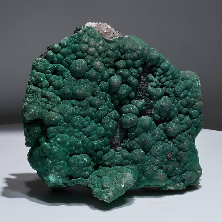 Espécime de colecionador de malaquita e quartzo do museu do armário de 6,5 lb, 7,87 polegadas por atacado de Malachite And More