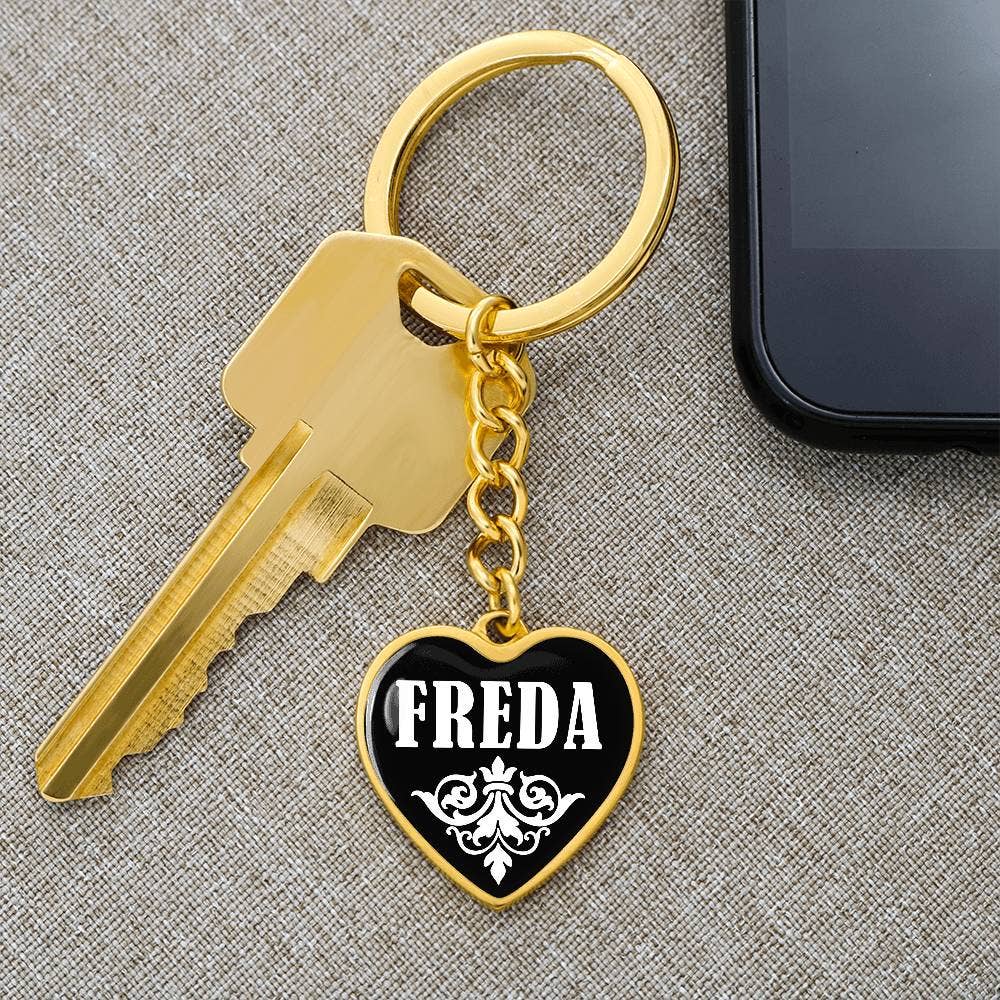 Unique Gifts Store - Wholesale Keychain - Women's - Freda v03 - Heart Pendant Luxury Keychain6