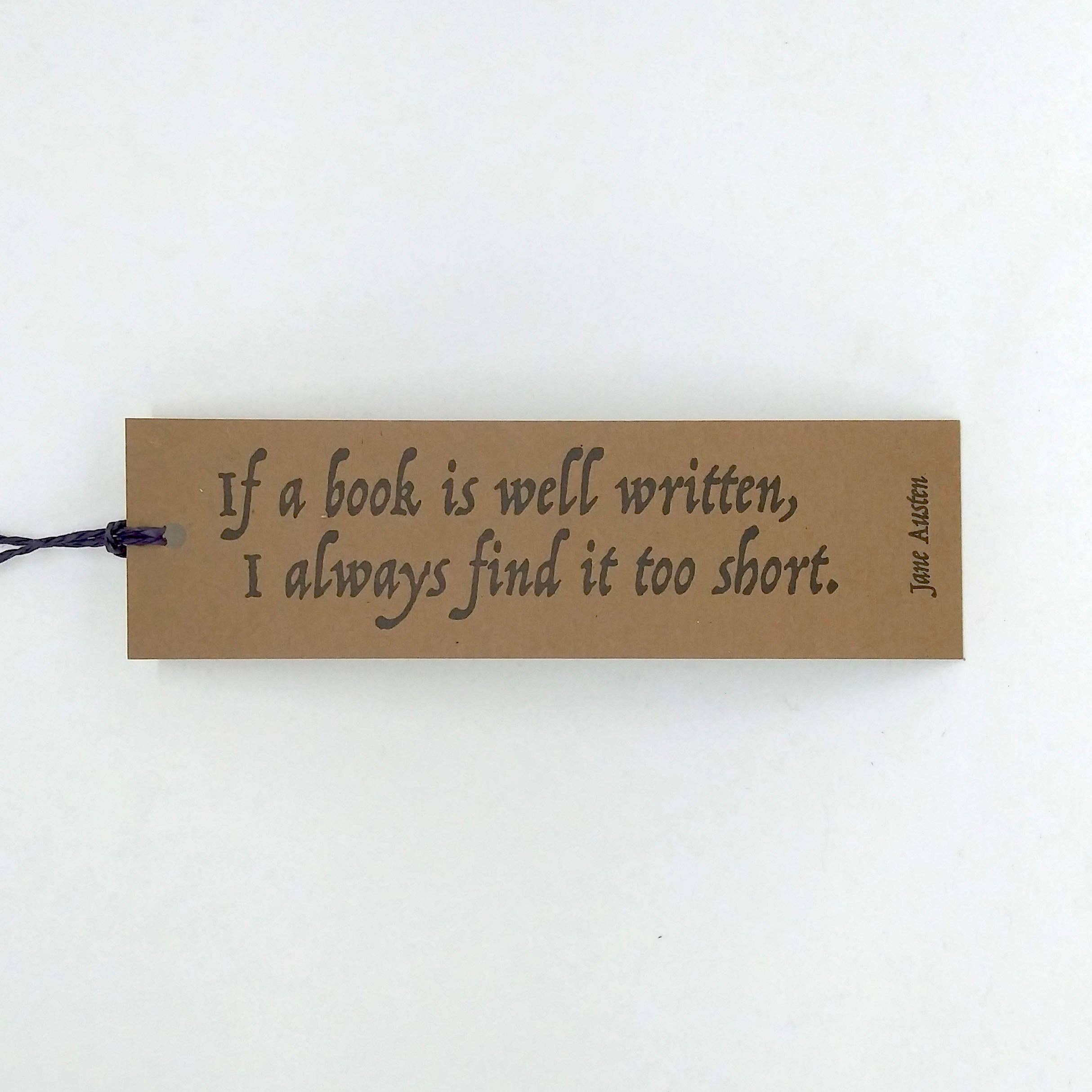 Big Wheel Press - Wholesale Bookmark - Jane Austen - Bookmark0