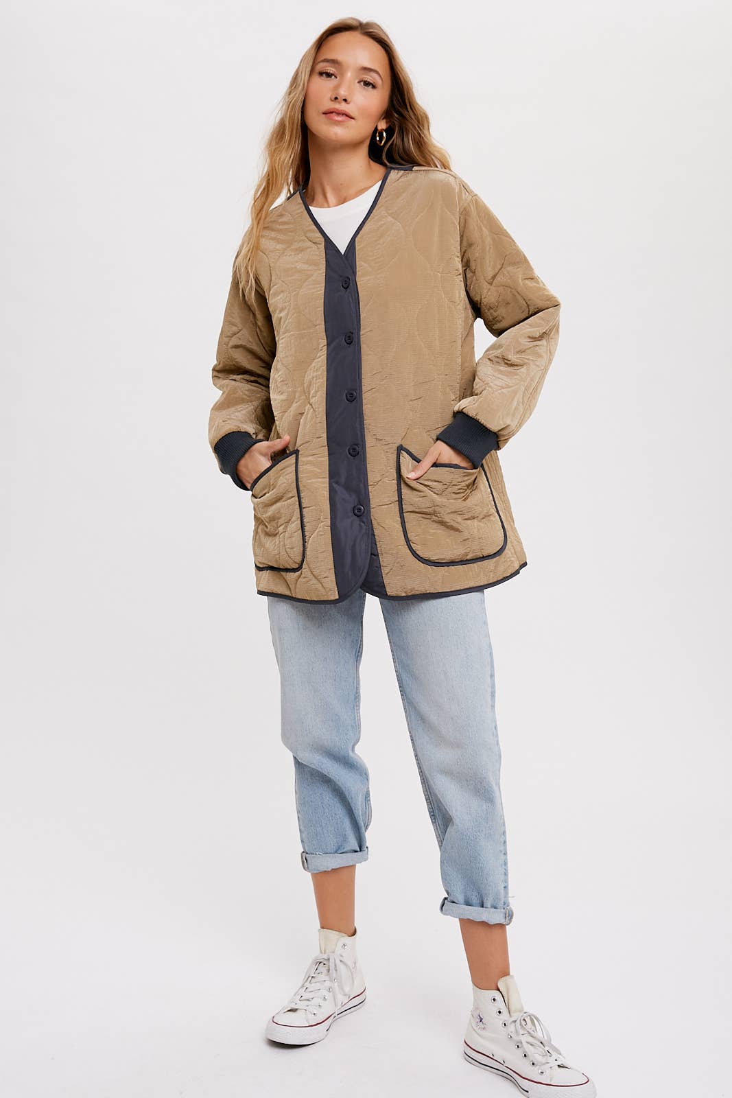 Bluivy - Wholesale Jacket - Women's - BUTTON UP QUILTED JACKET5