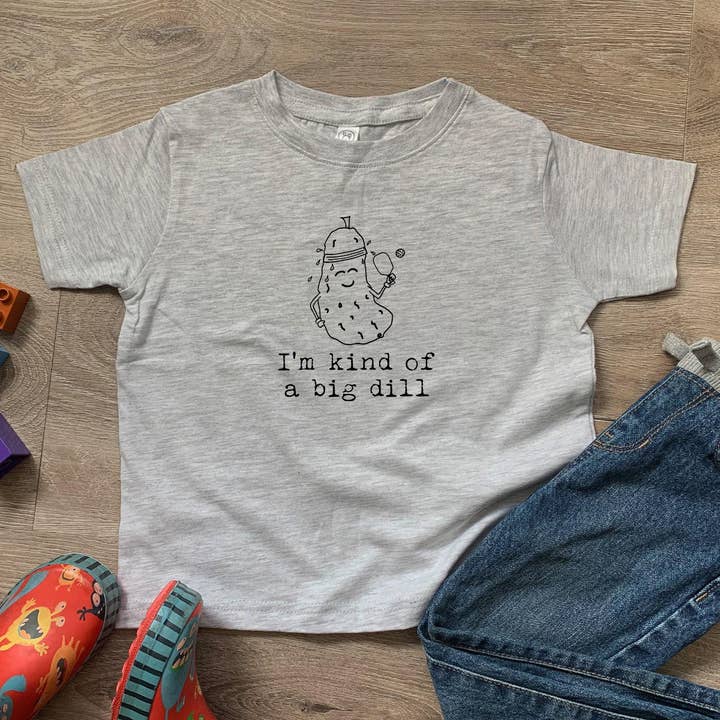 Maglietta per bambini I'm A Big Dill, Pickleball per la vendita all'ingrosso da parte di Moonlight Makers