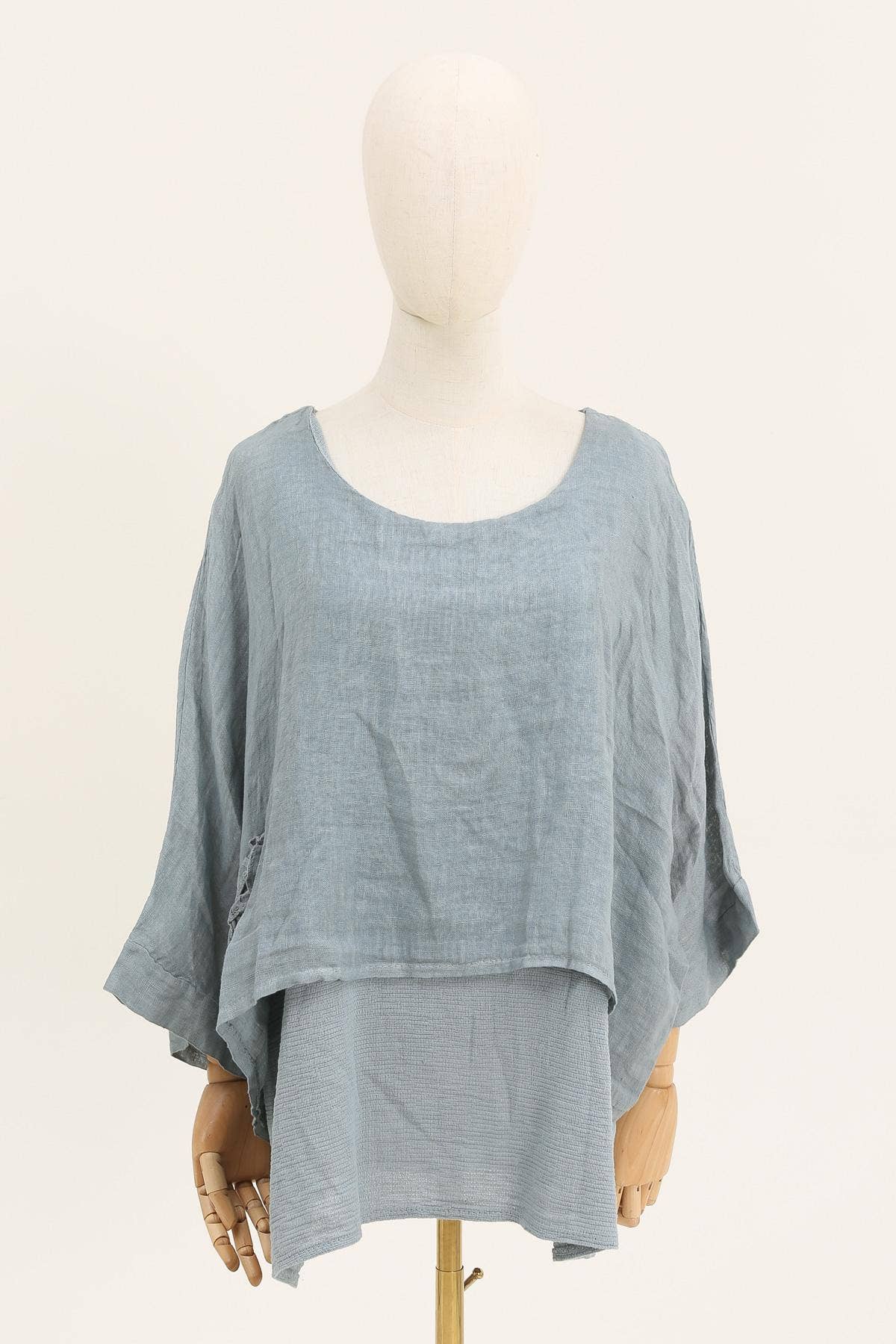 la maison des fibres naturelles - Wholesale Tunic - Women's - Linen tunic lined with cotton 87070 50% linen 50% cotton18