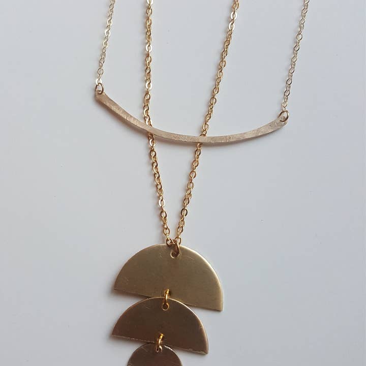 Ladyfine Collective - Wholesale Pendant/charm necklace - Sterling Silver or 14K gold filled Bar Necklace2