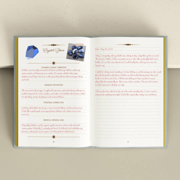BOUCHETTEDESIGN LLC - Wholesale Body, Mind & Spirit - CRYSTAL JOURNAL | Crystal Companion Journal10