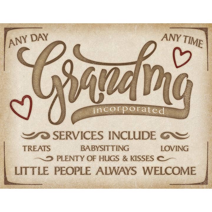 Grandma Inc Tin Sign voor wholesale door Desperate Enterprises