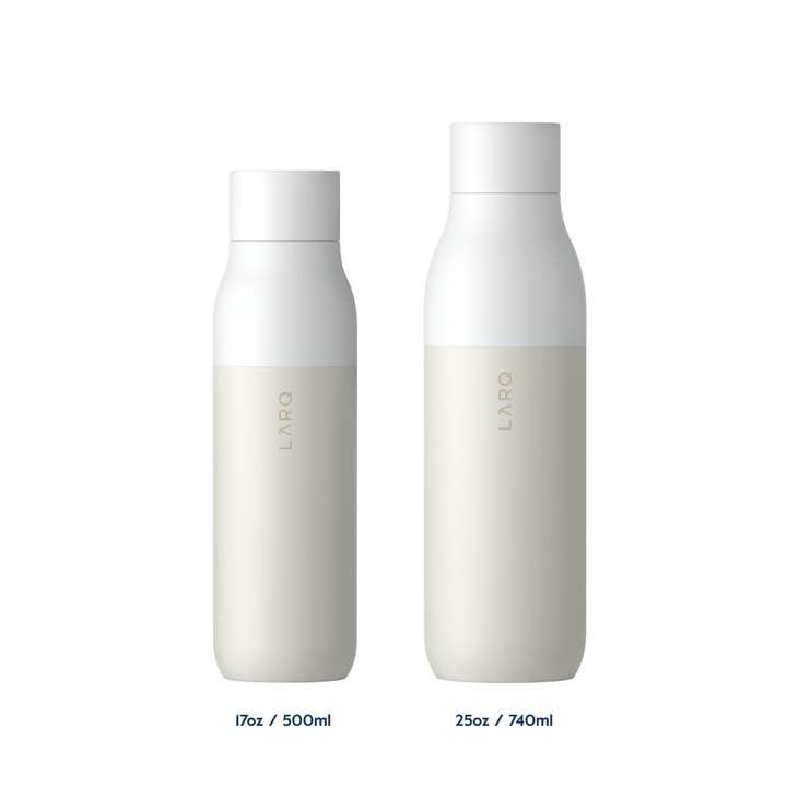 LARQ – Engroshandel Vandflaske – LARQ Flaske PureVis 25oz - Selvrensende Vandflaske - Granit Hvid