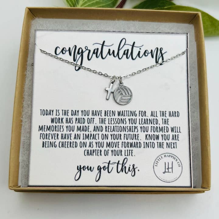 Little Happies Co - Wholesale Pendant/Charm Necklace - Volleyball Gifts, Graduation Gift for Girls, Team Gifts1