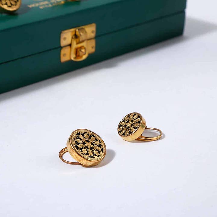 Thewa Noir Bandhgala Buttons for wholesale by House of Badnore