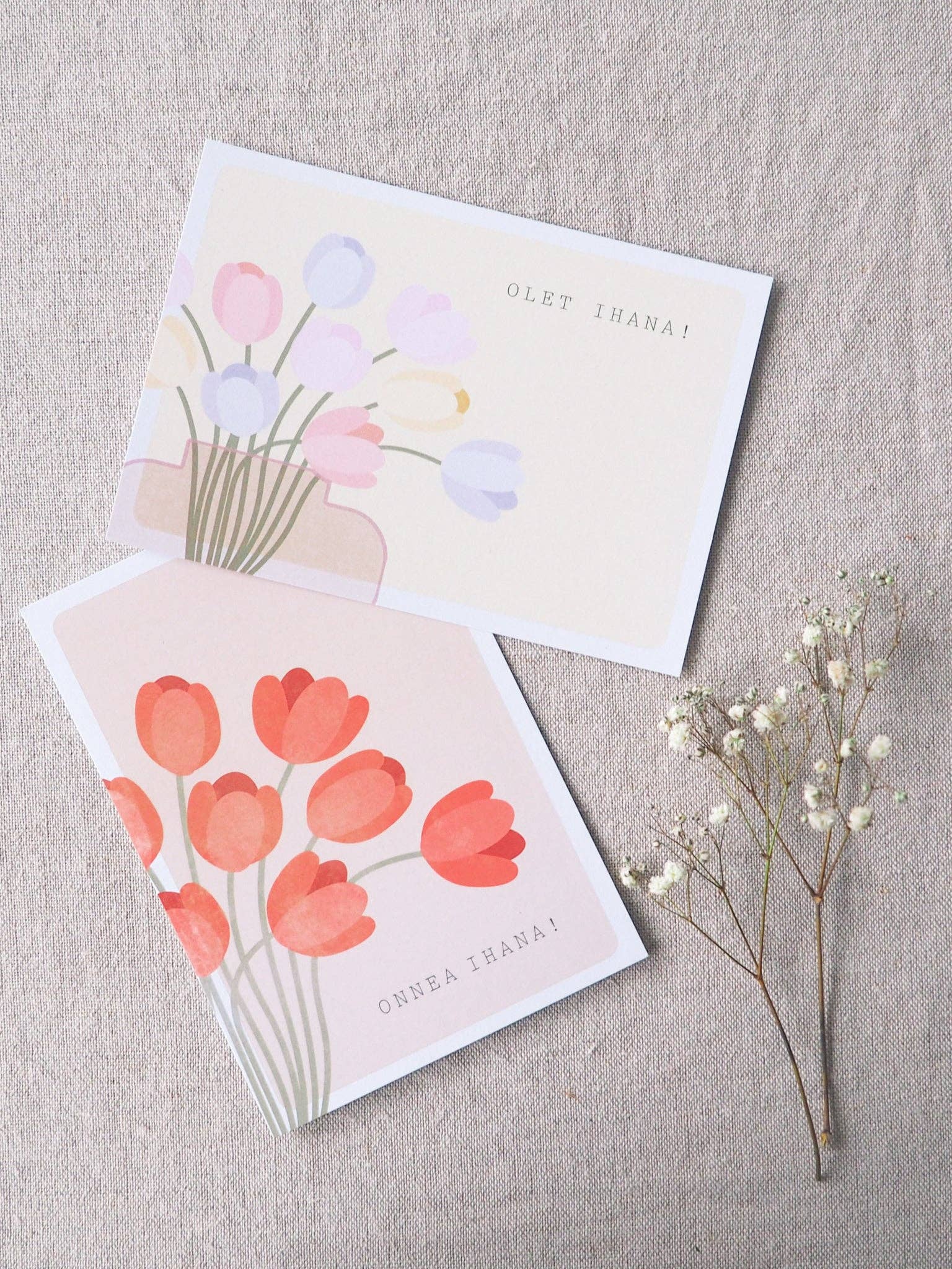 Saima Visuals Oy - Wholesale Everyday Greeting Card - Tulppaani -kortti | Olet ihana!1